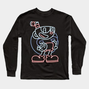 Cuphead neon Long Sleeve T-Shirt